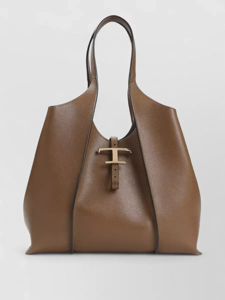 Tod's T Timeless Medium in Brown, photo 4