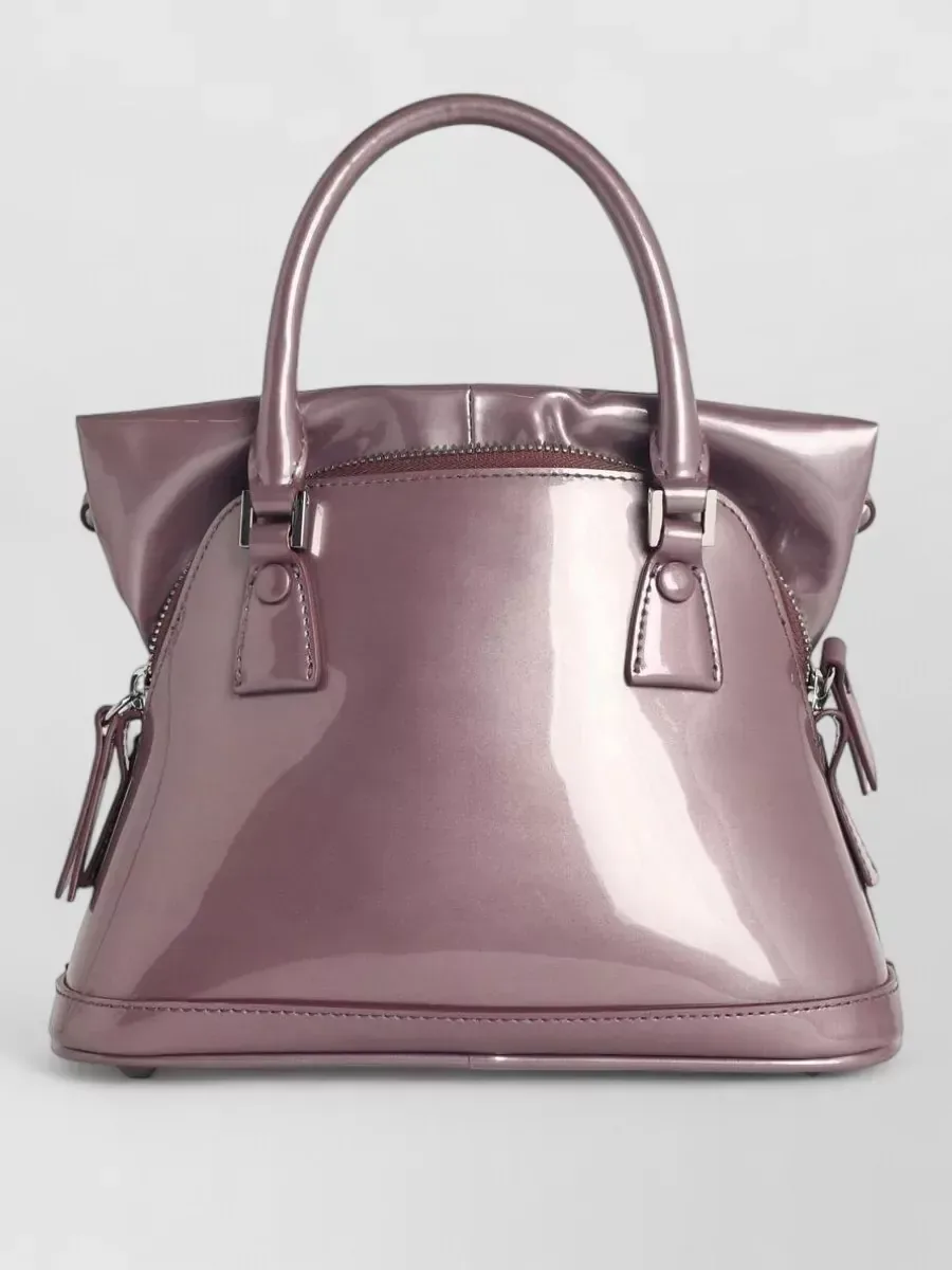 Borsa tote Maison Margiela 5AC Micro in malva, foto 1