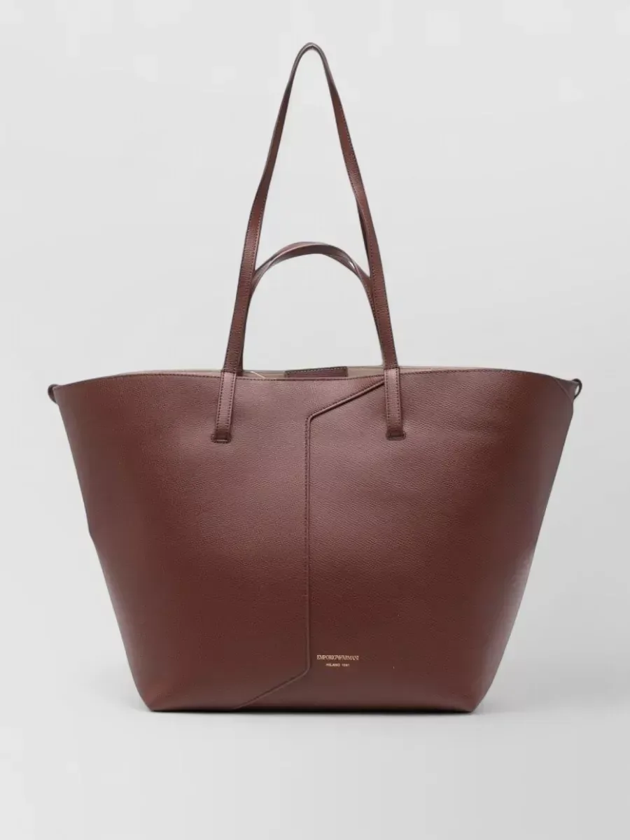 Cabas Emporio Armani marron, photo 1