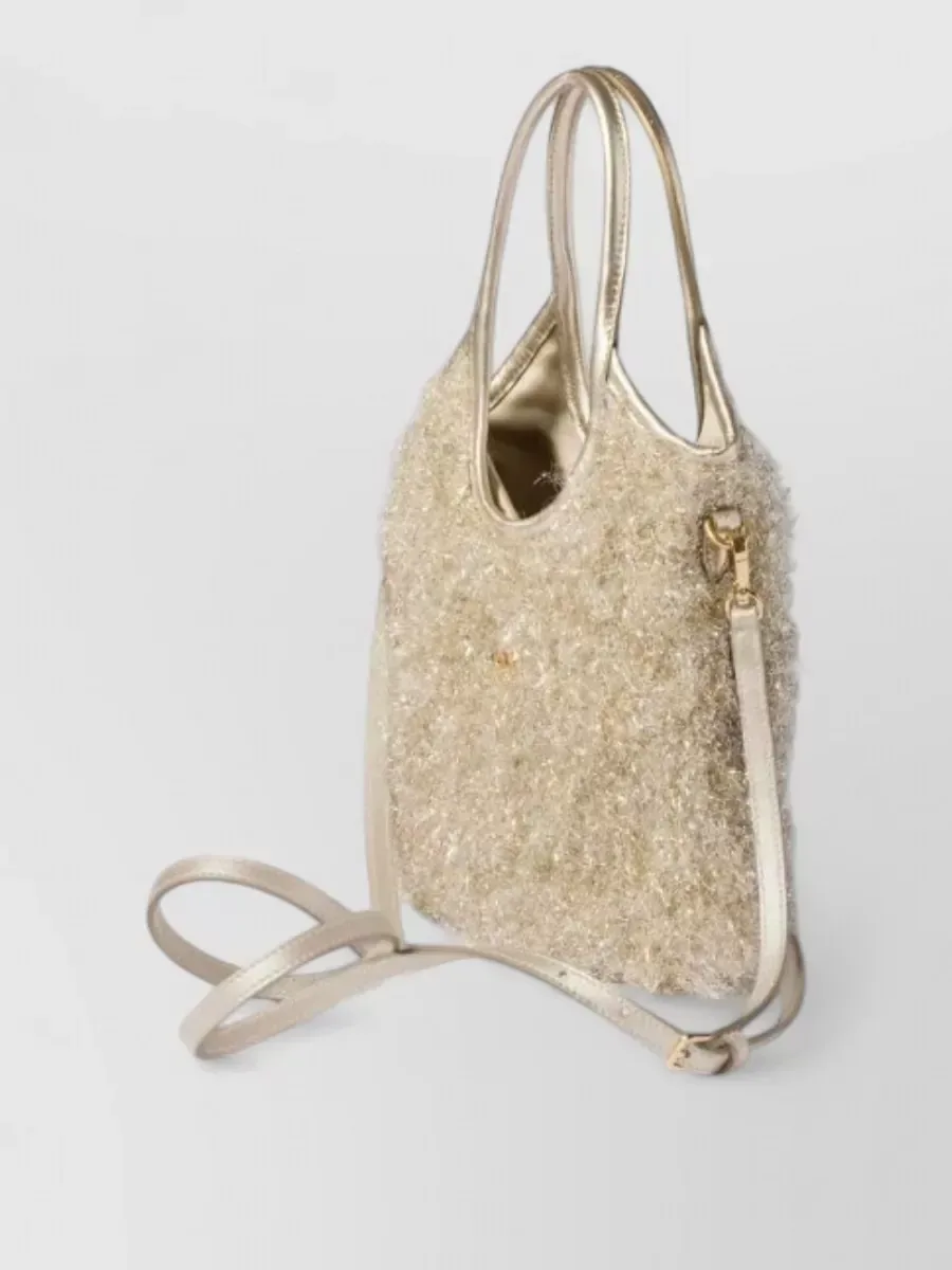 Miu Miu Embellished Tote in Gold, photo 2