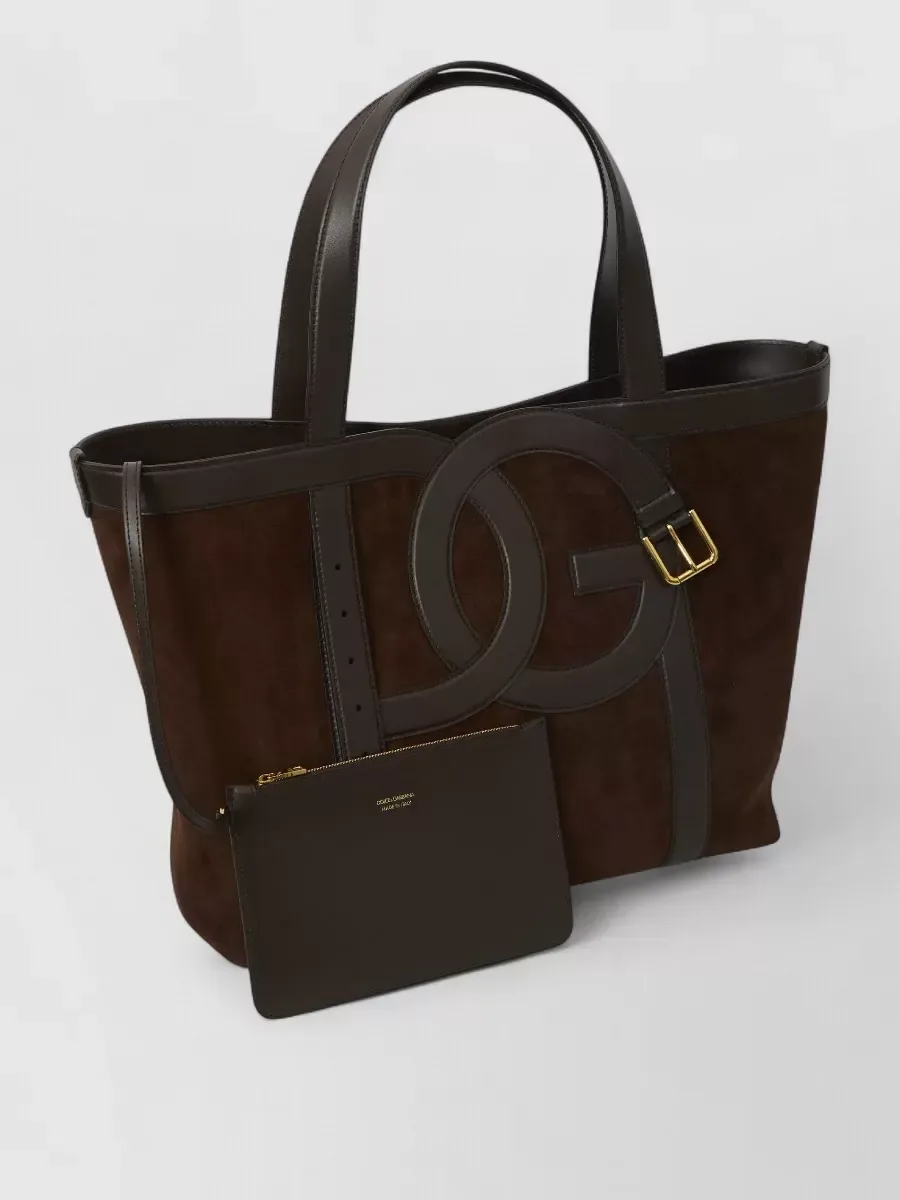 Borsa shopping Dolce&Gabbana Small in marrone, foto 4