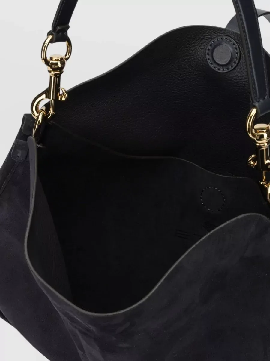 Etro Soft Leather Tote Bag in Schwarz, Foto 4
