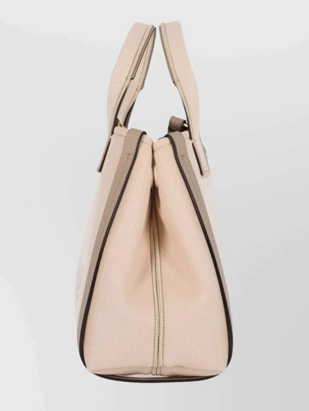 Chloé Carry Small Tote Bag in Beige, Foto 4