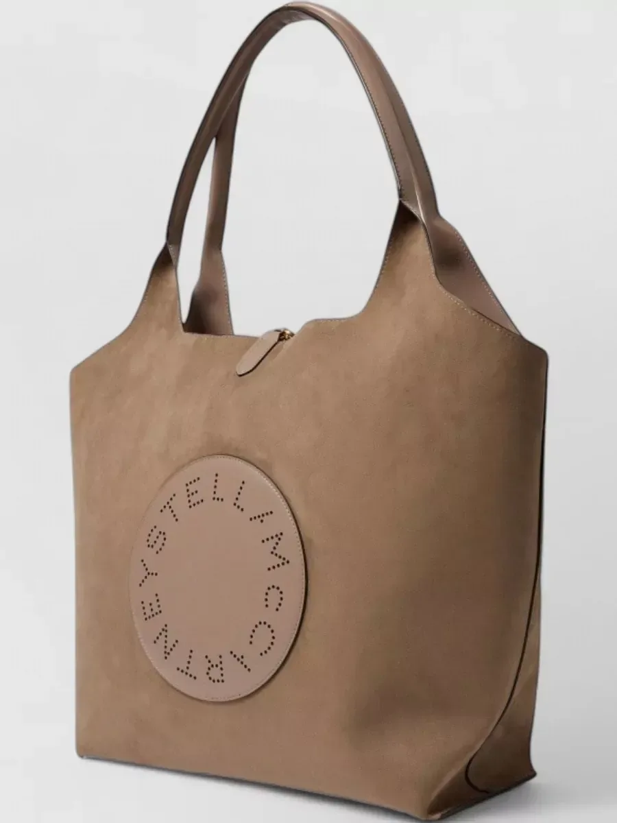 Stella McCartney Stella Logo Reversible Tote in Sand Brown, photo 2