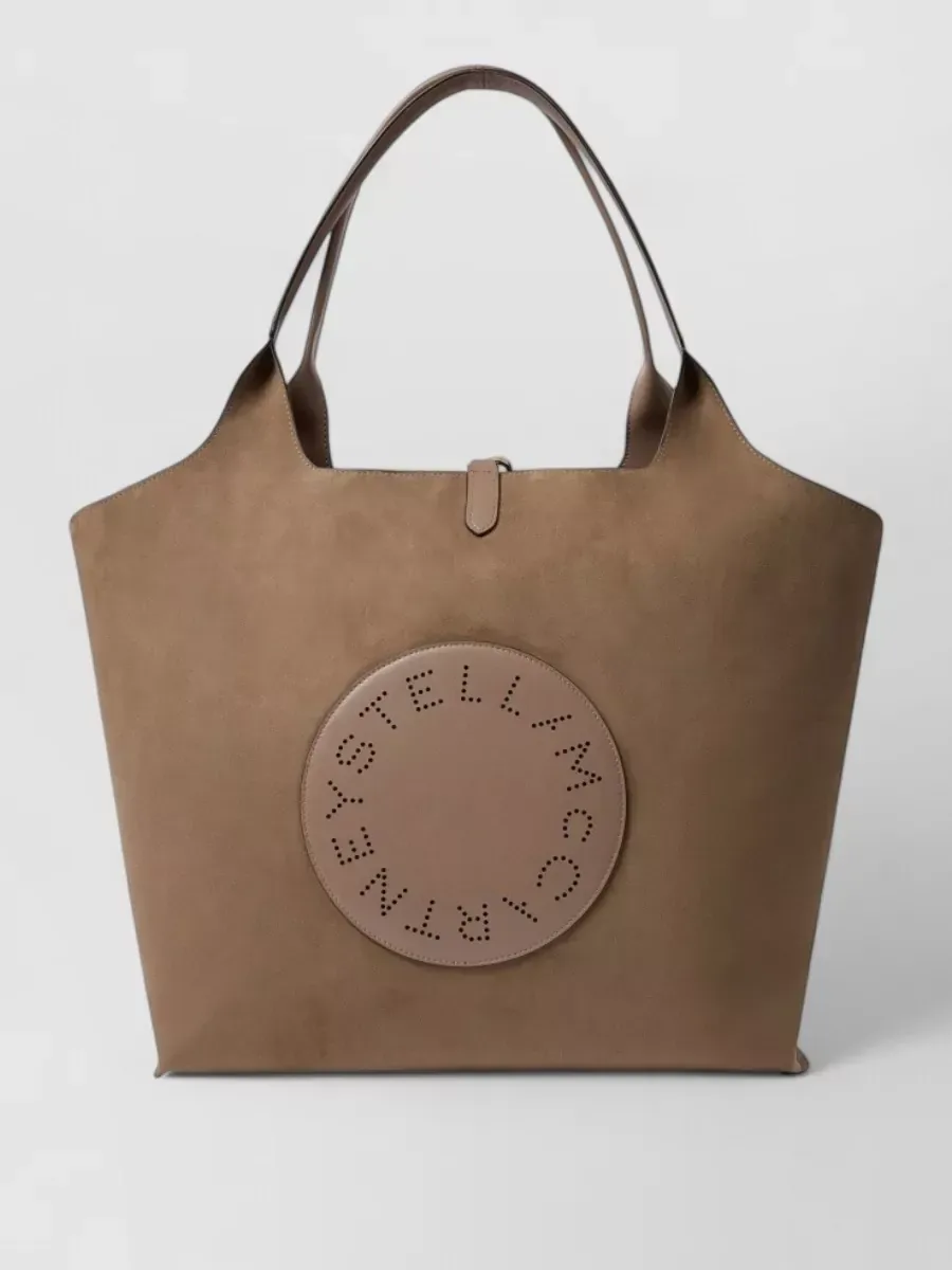 Stella McCartney Stella Logo Reversible Tote in Sand Brown, photo 4