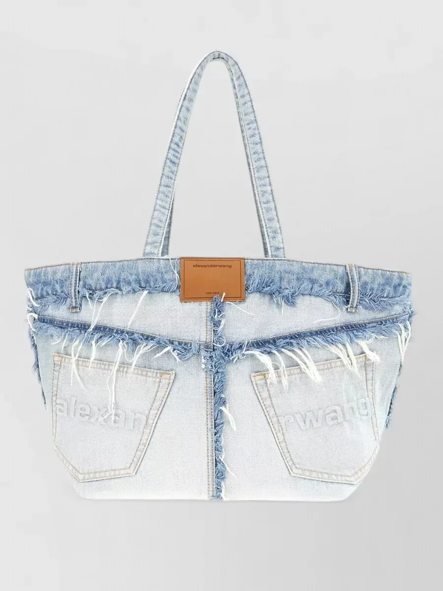 Alexander Wang Cotton Pocket Tote Bag in Hellblau, Foto 1