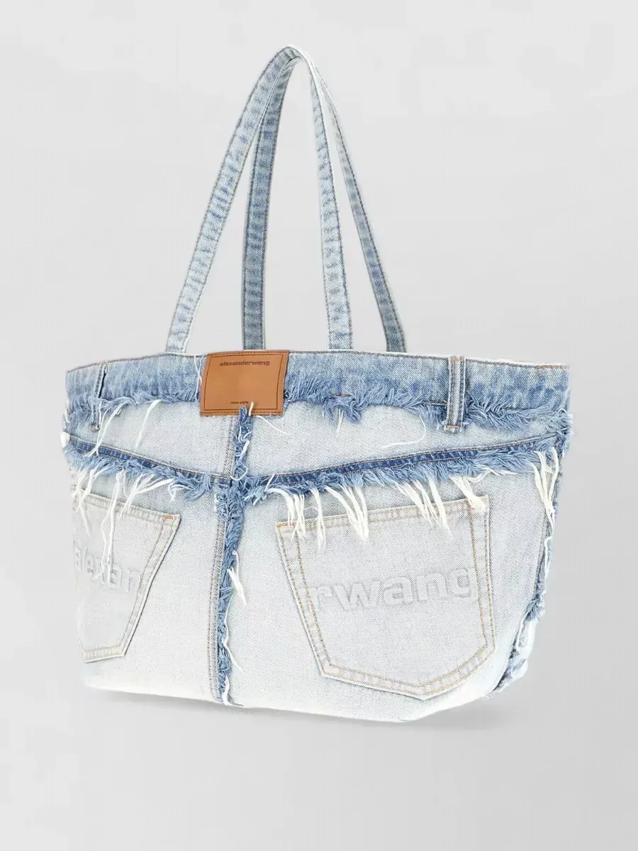 Alexander Wang Cotton Pocket Tote Bag in Hellblau, Foto 3