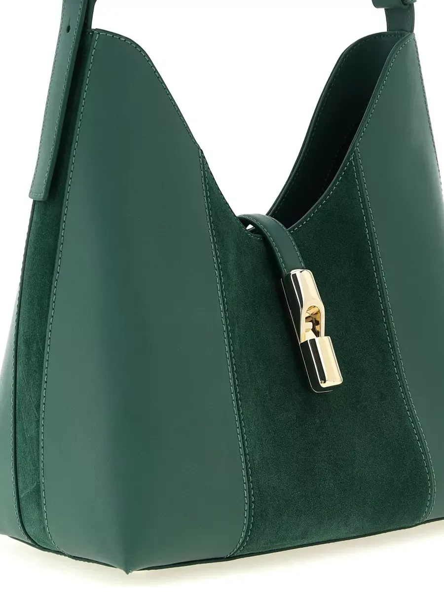 Furla Schultertasche Medium in Grün, Foto 2