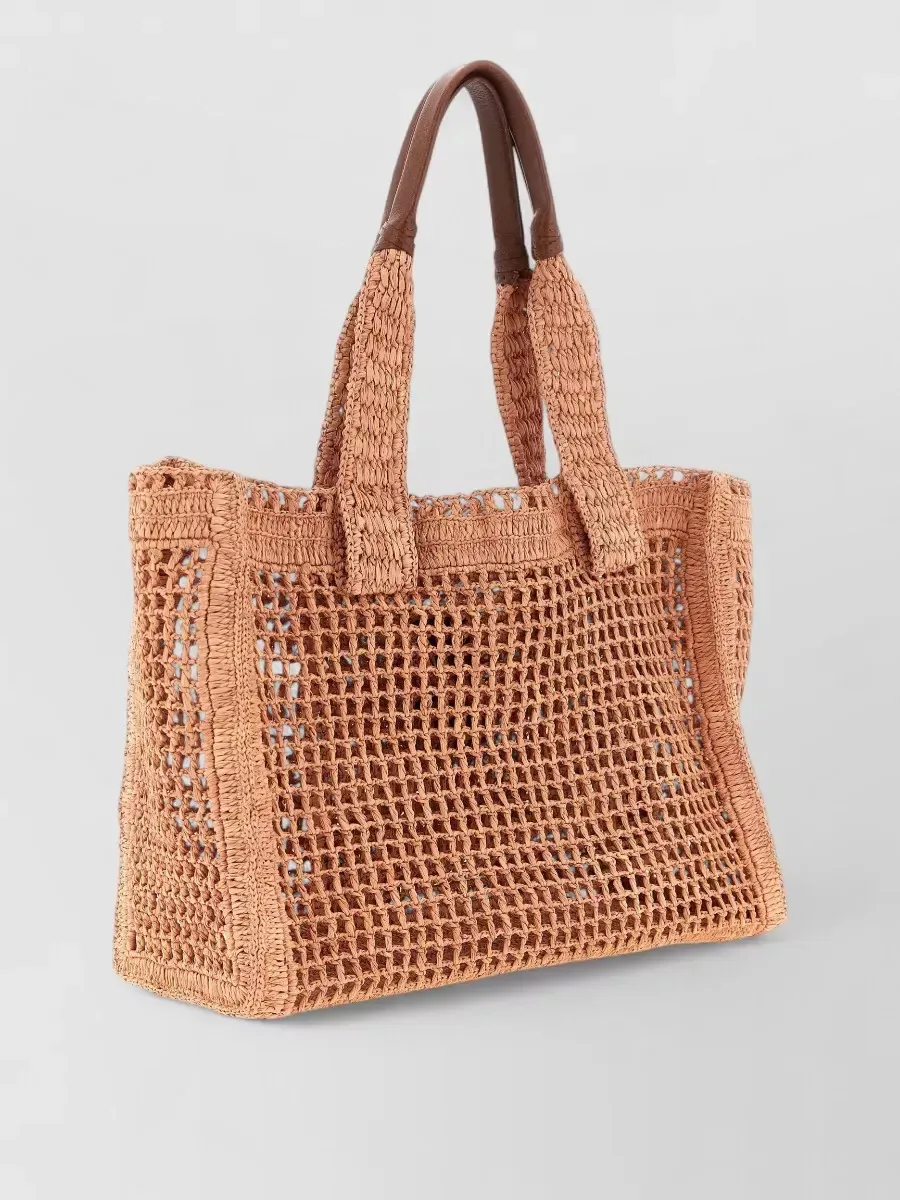 Chloé Banana Raffia Tote in Beige, photo 2