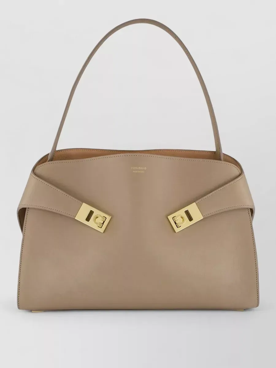 Ferragamo The Hug Medium em bege, foto 1