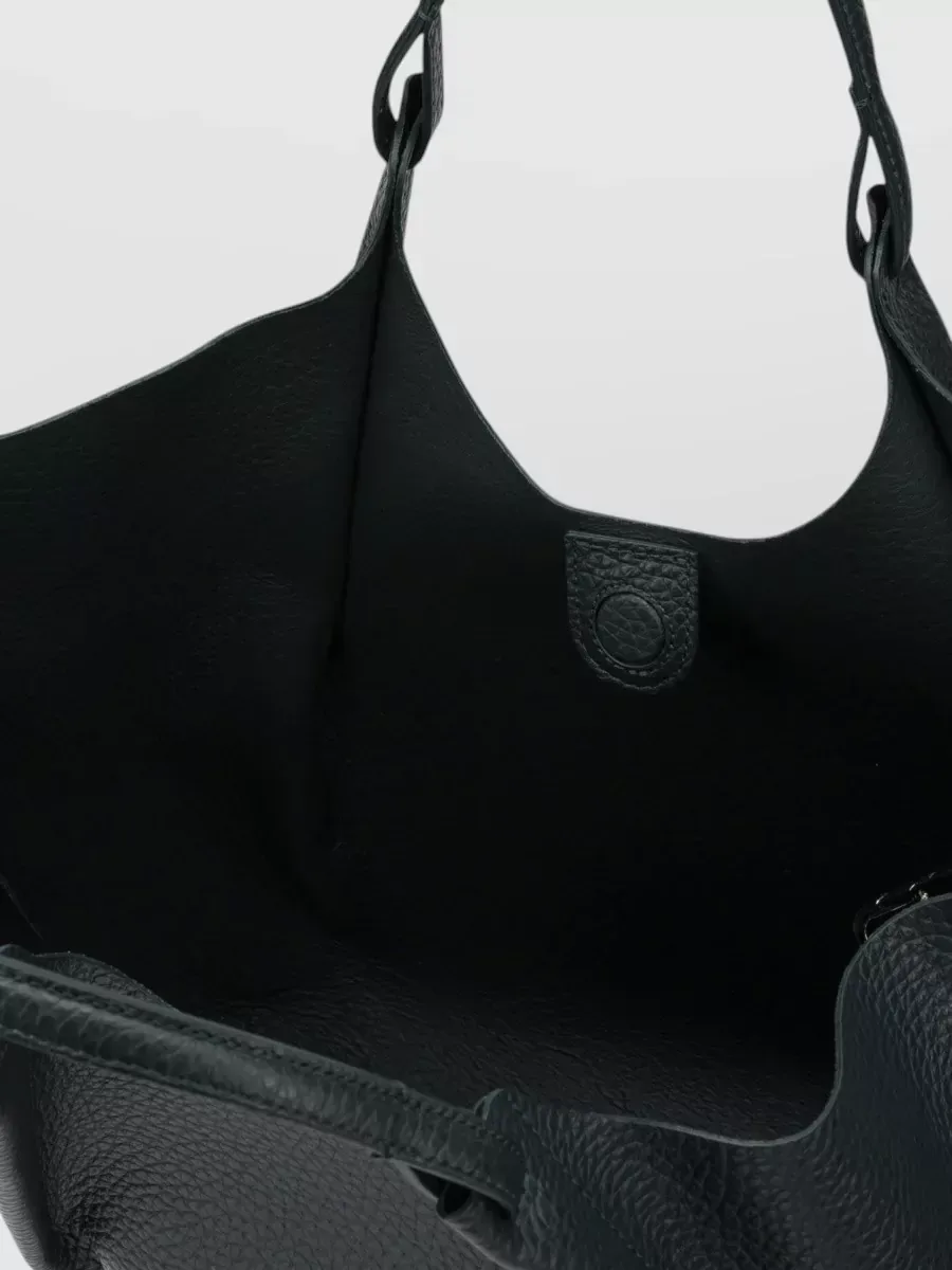 Gianni Chiarini Leather Tote in Dark Green, photo 4
