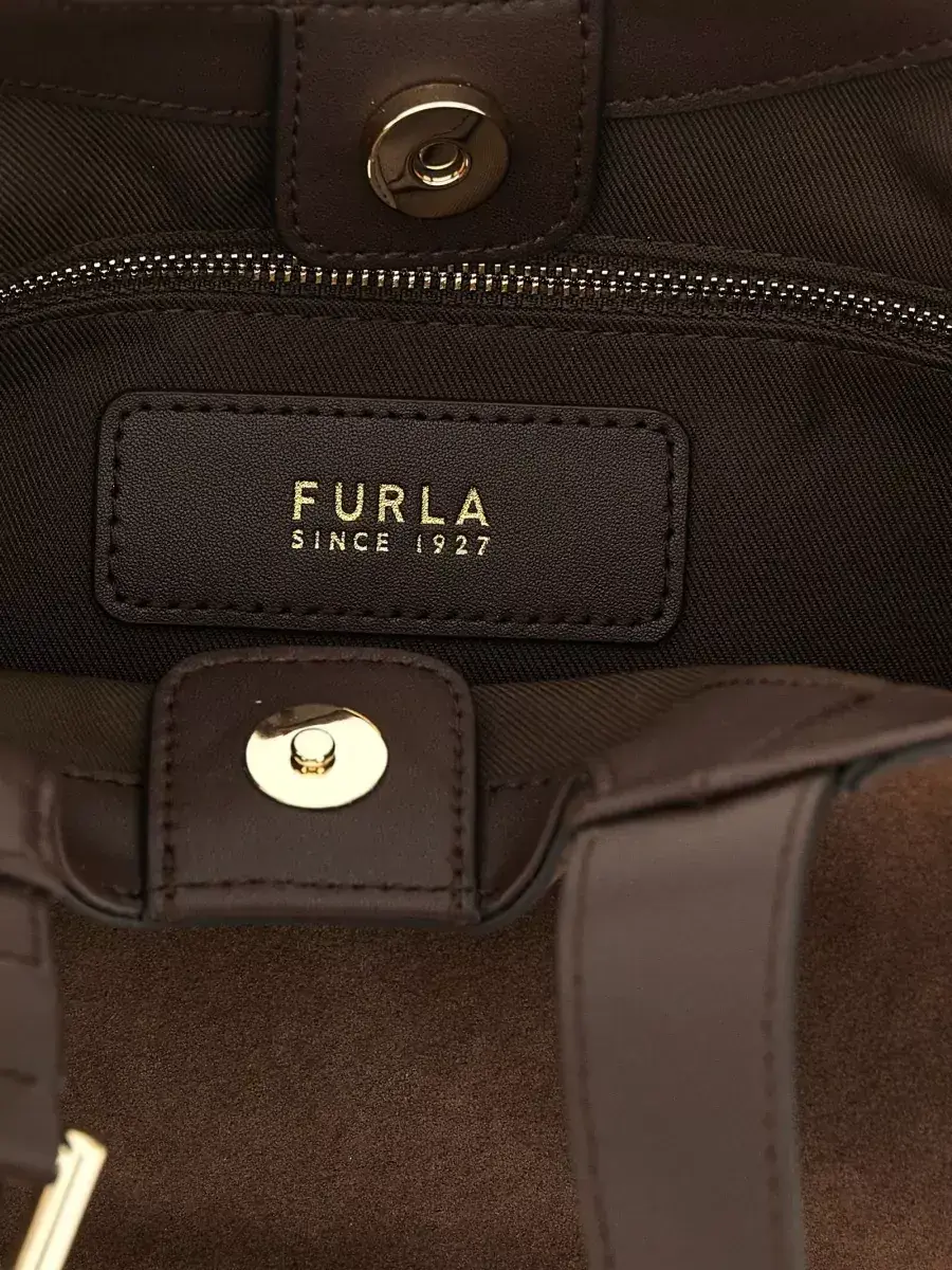 Furla Tote Bag aus Kalbsleder in Braun, Foto 4