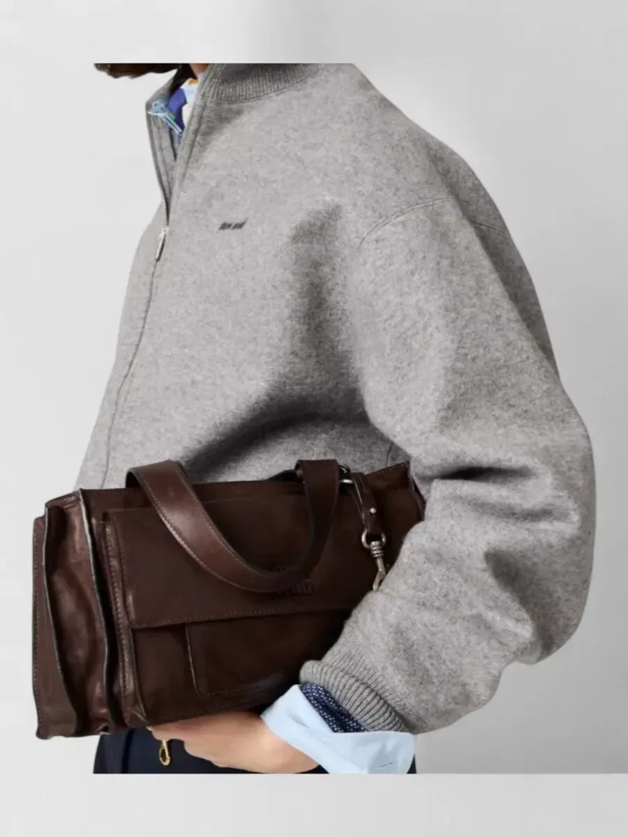 Miu Miu Lambskin Tote in Brown, photo 2