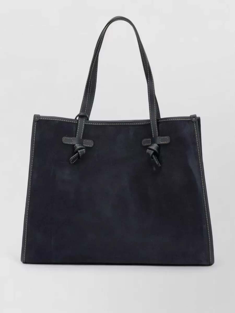 Gianni Chiarini Suede Tote in Blau, Foto 2