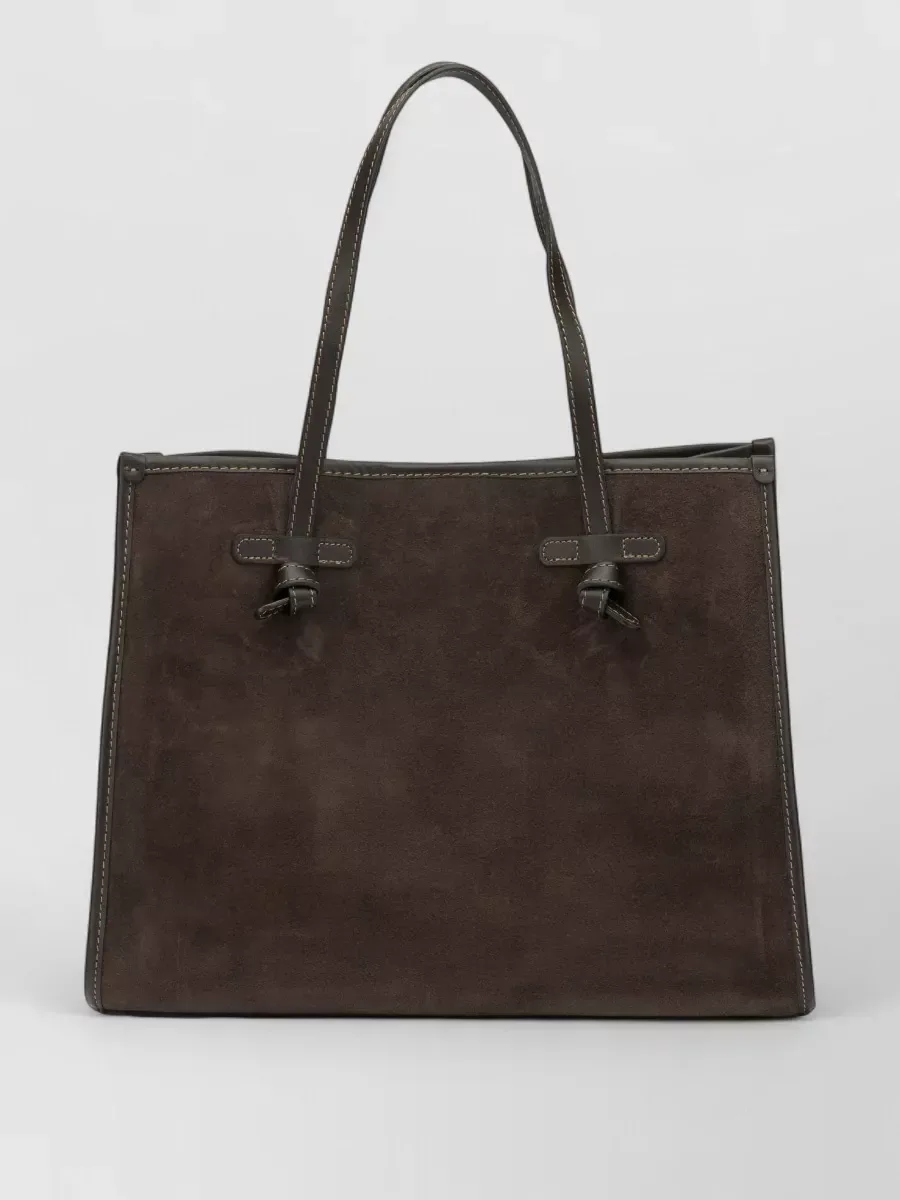 Gianni Chiarini Suede Tote in Braun, Foto 1
