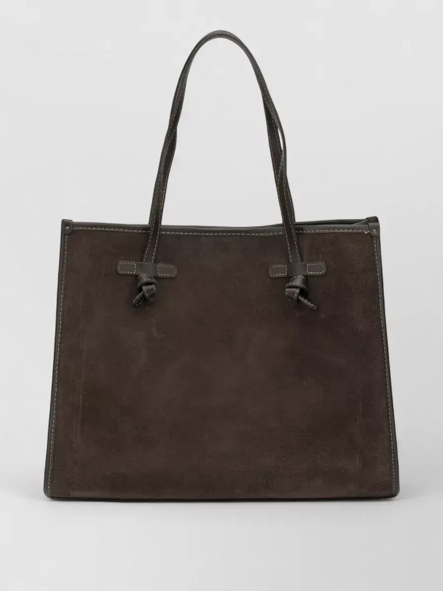 Gianni Chiarini Suede Tote in Braun, Foto 2