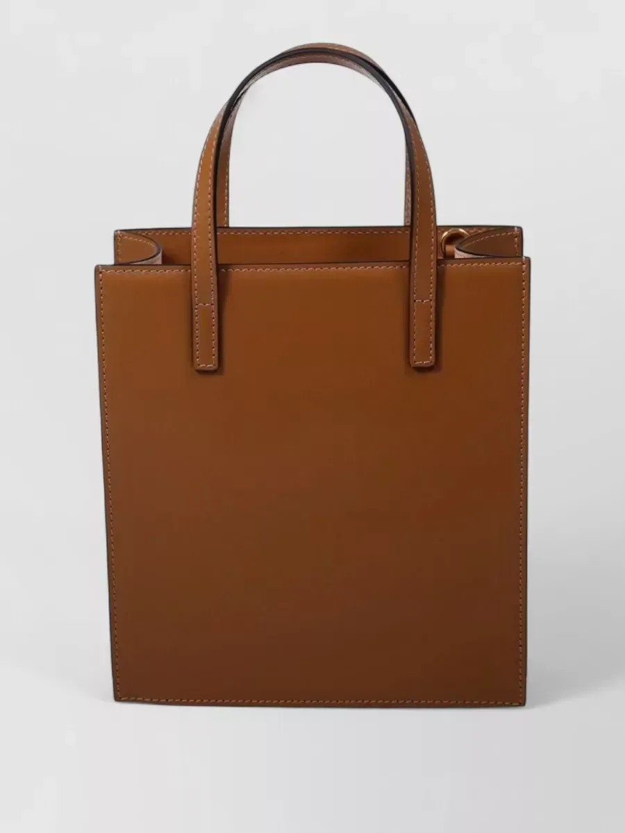 Hidesins Calf Leather Pocket Tote in Braun, Foto 2