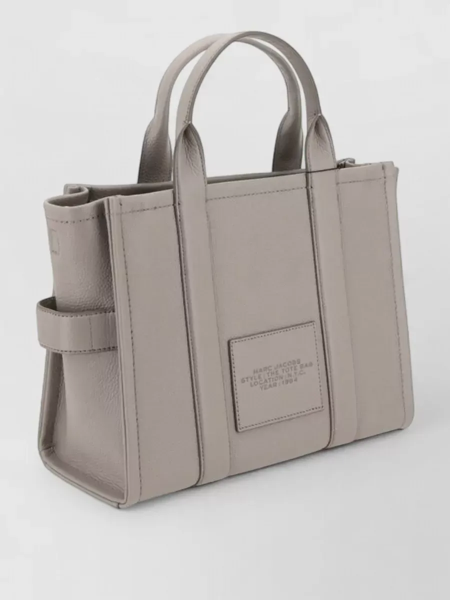 Marc Jacobs The Tote Bag灰色，荔枝纹小牛皮