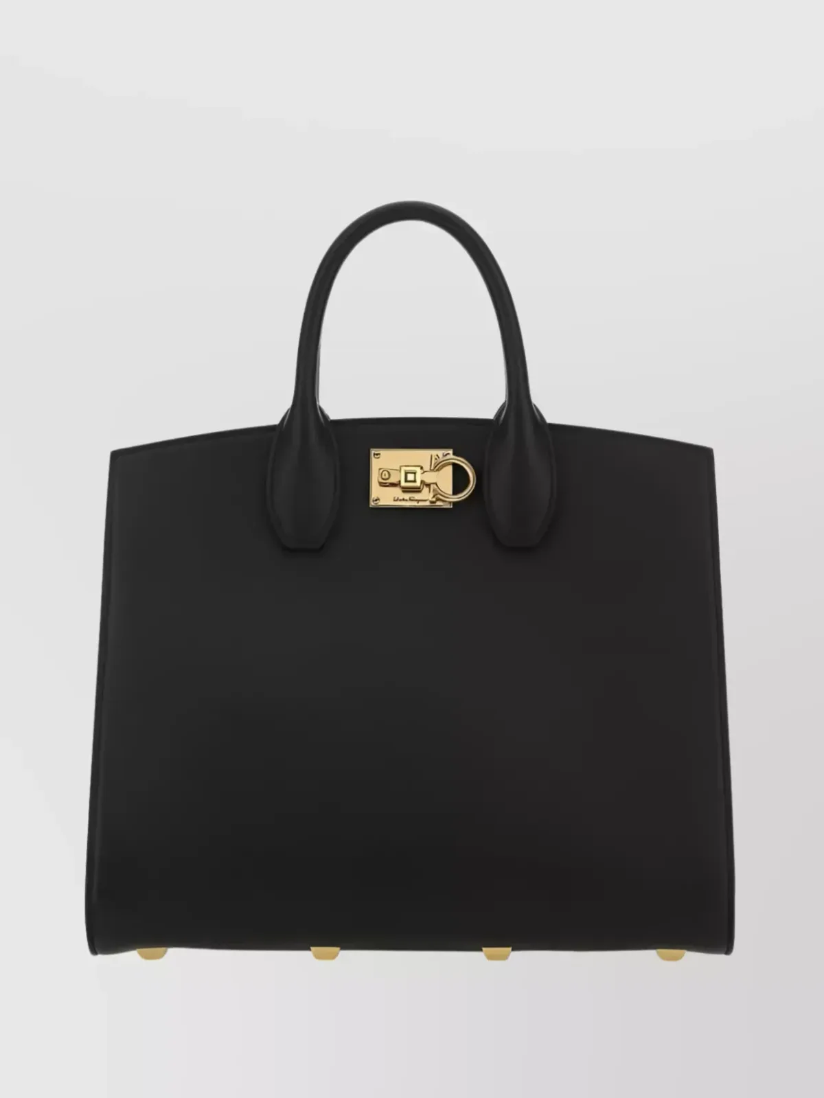 Mala tote Ferragamo The Studio Small em preto, foto 1