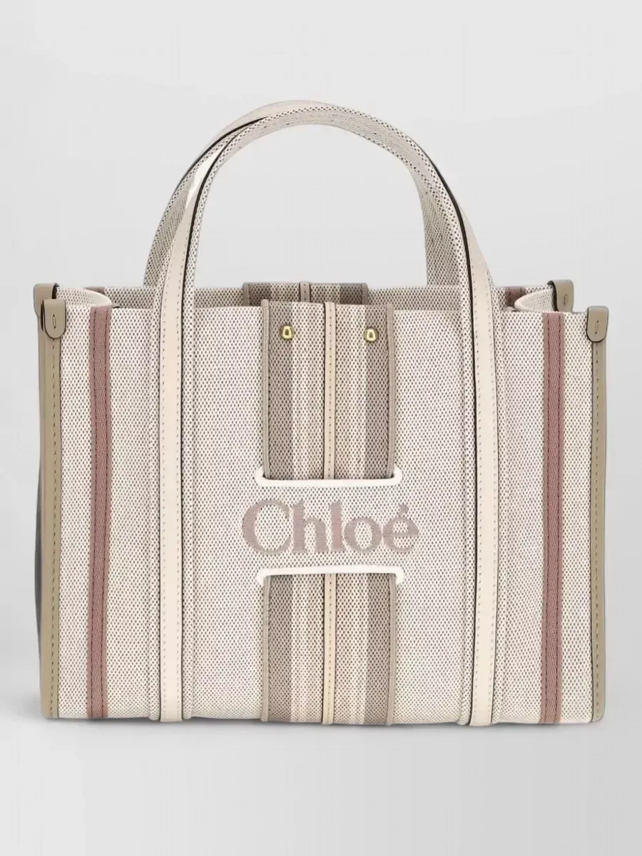Chloé Woody Small in Beige, photo 1