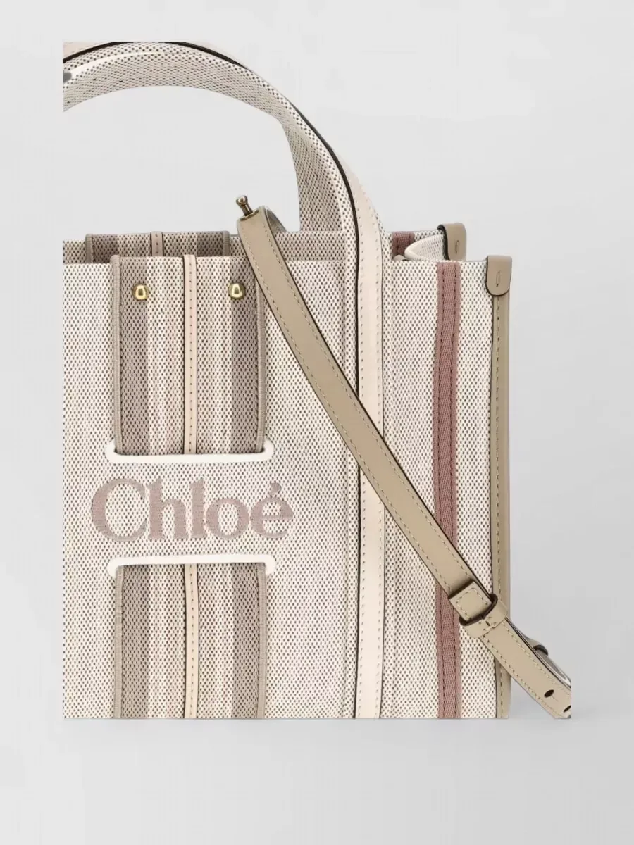Chloé Woody Small in Beige, photo 2