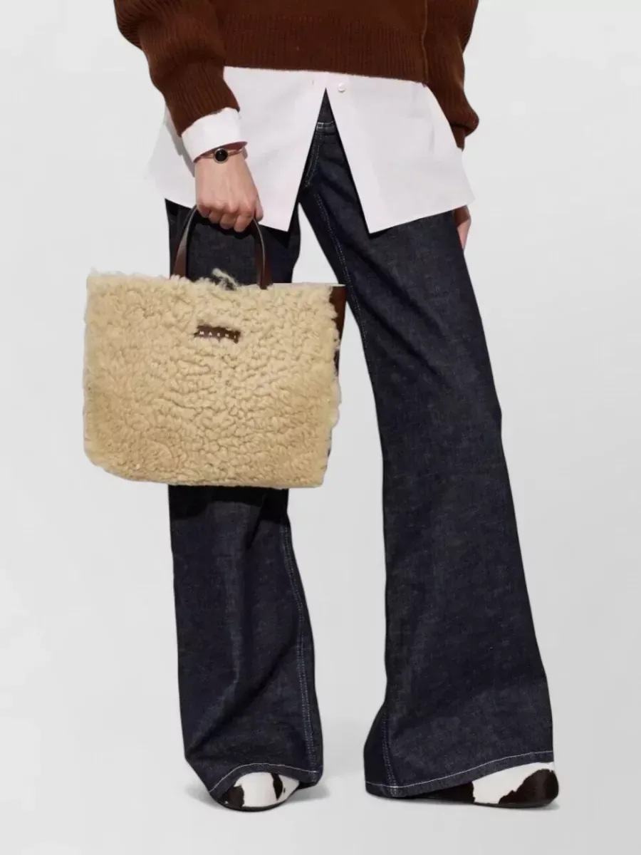 Marni Museo Shearling in beige, foto 2