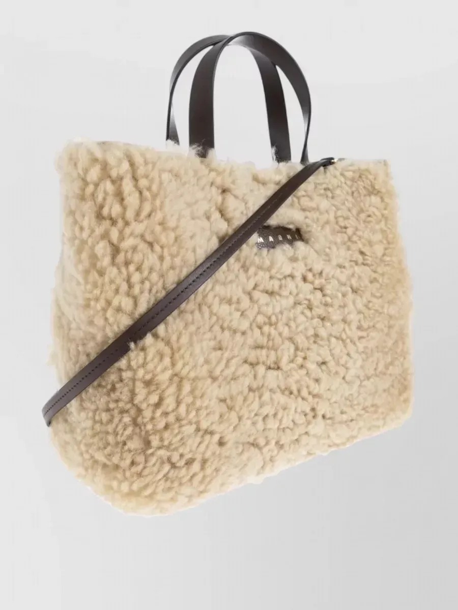 Marni Museo Shearling in beige, foto 4
