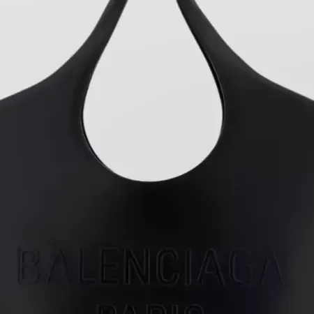 Balenciaga Shopping Tote in Black, detail