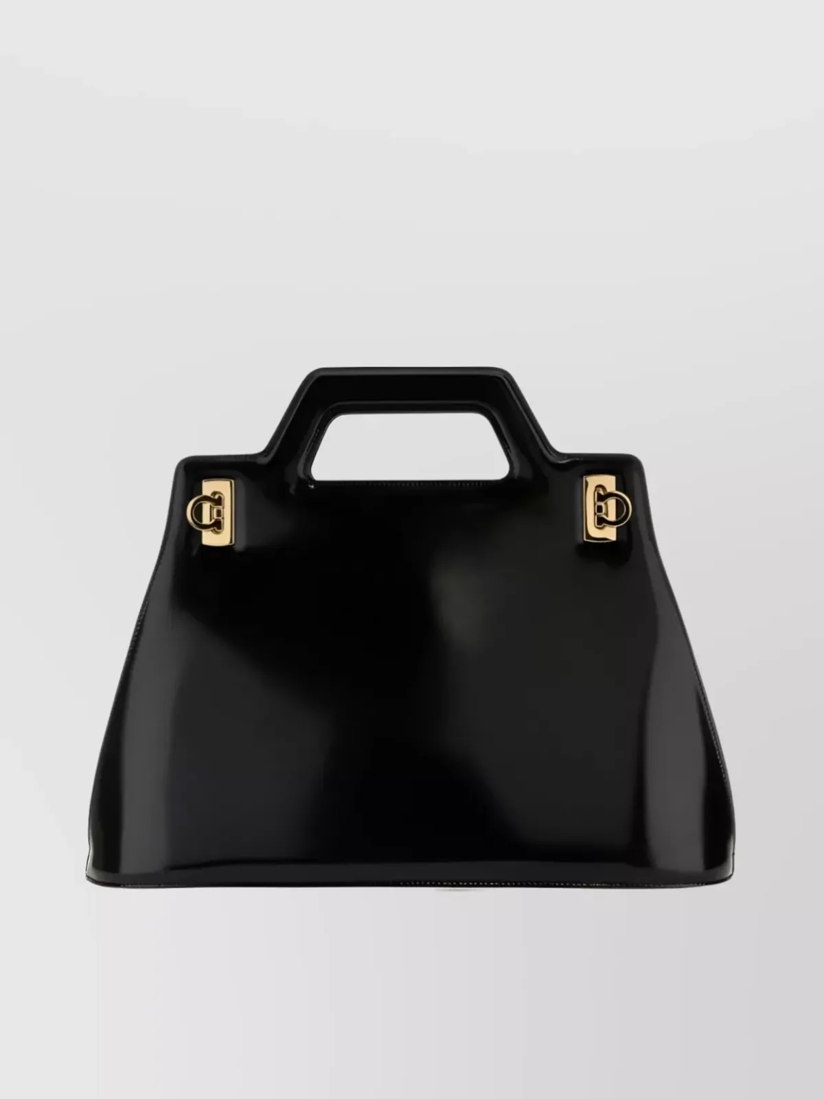 حقيبة Ferragamo Gancini Small باللون الأسود، صورة 1