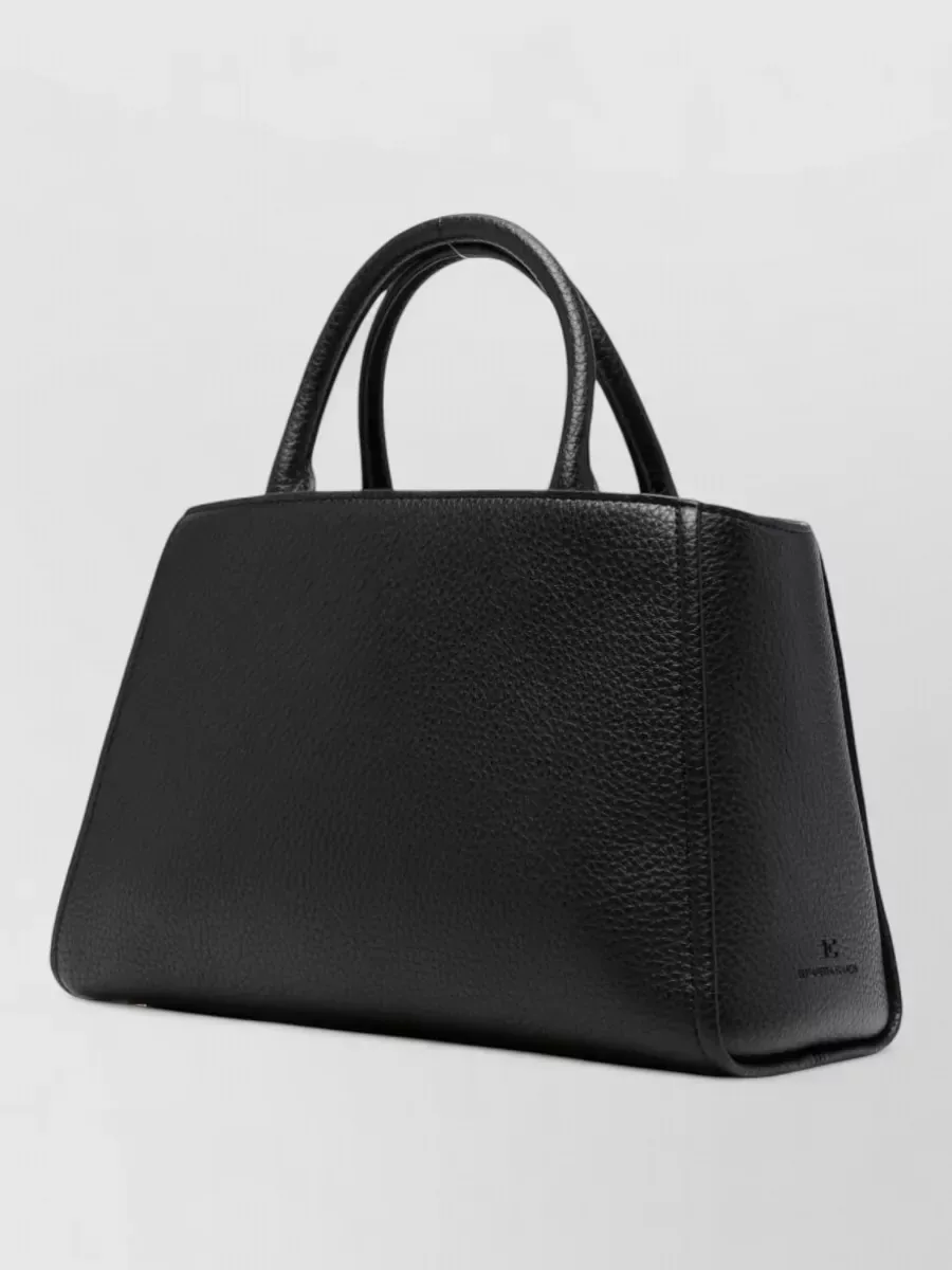 Elisabetta Franchi Tote Bag mit Logo in Schwarz, Foto 2