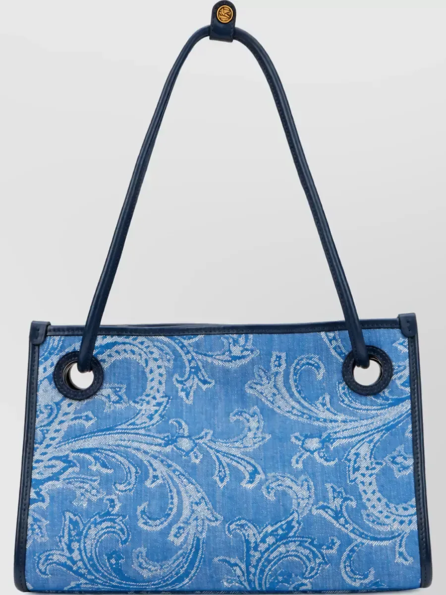 Etro Small Denim Tote in Hellblau, Foto 2