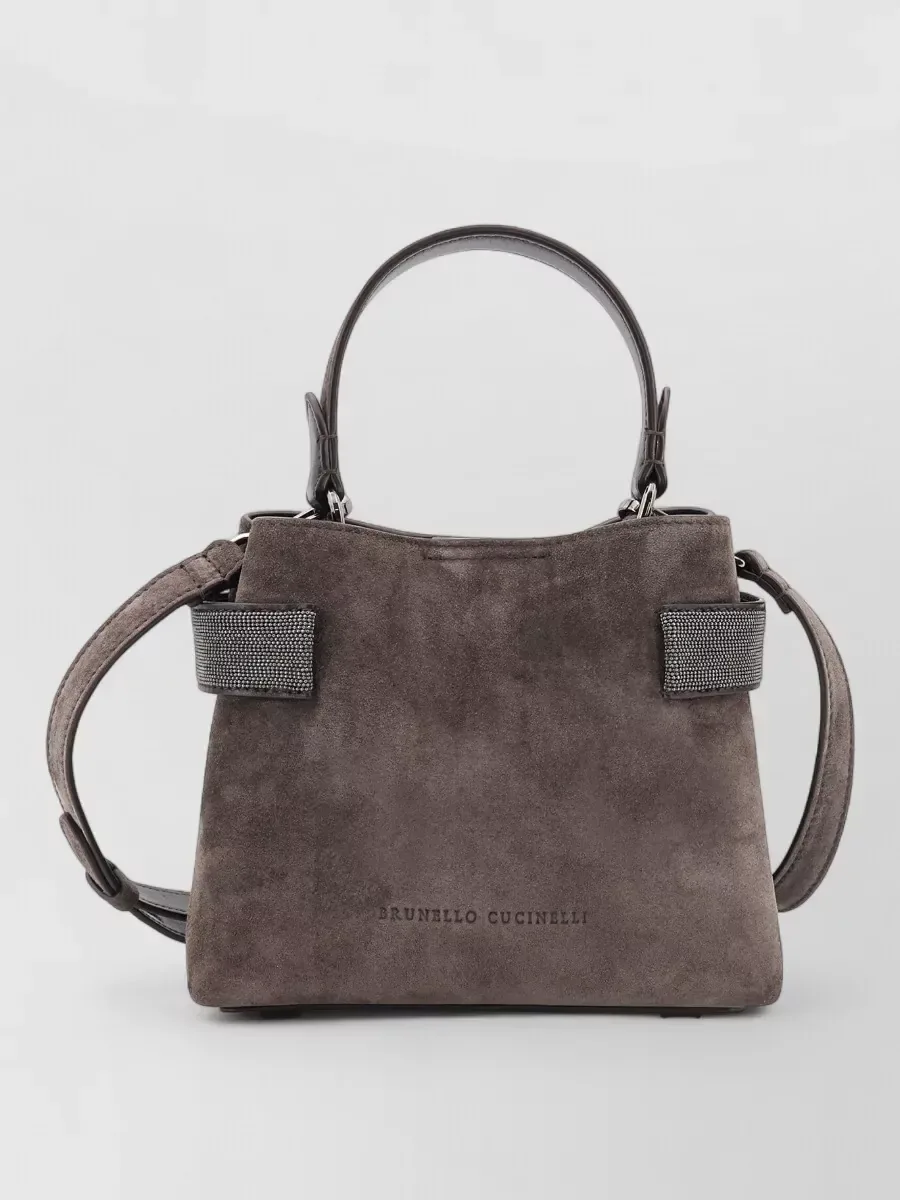 Borsa tote Brunello Cucinelli Monili Small taupe, foto 1