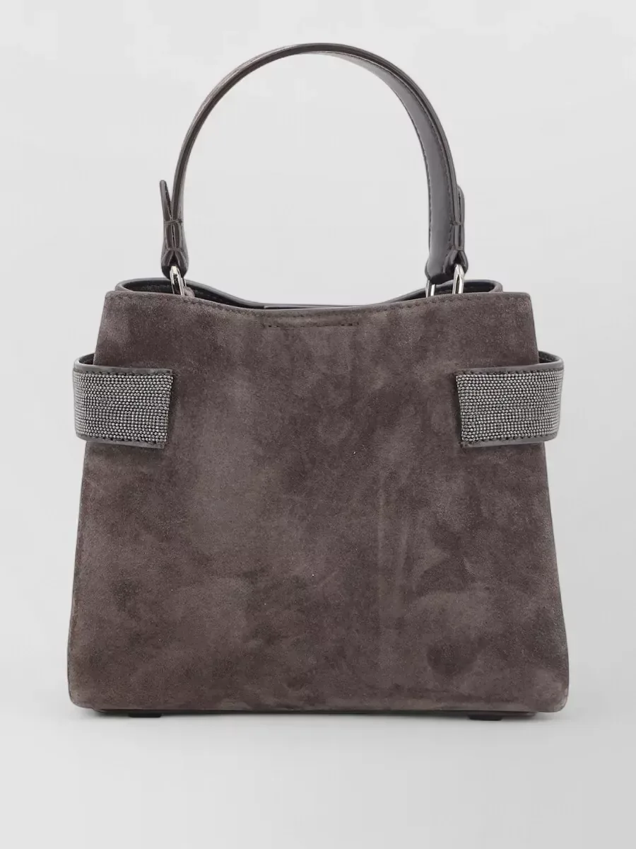 Borsa tote Brunello Cucinelli Monili Small taupe, foto 2