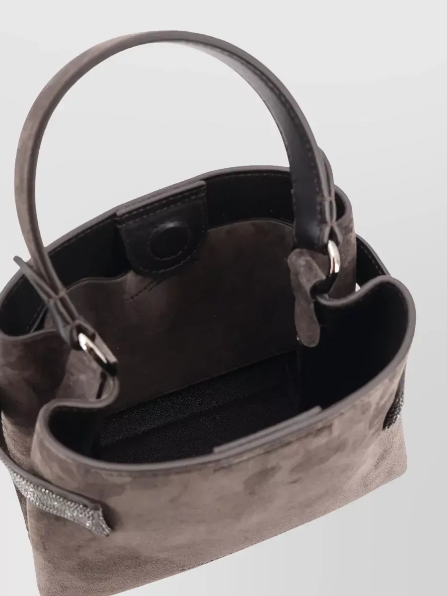 Borsa tote Brunello Cucinelli Monili Small taupe, foto 4