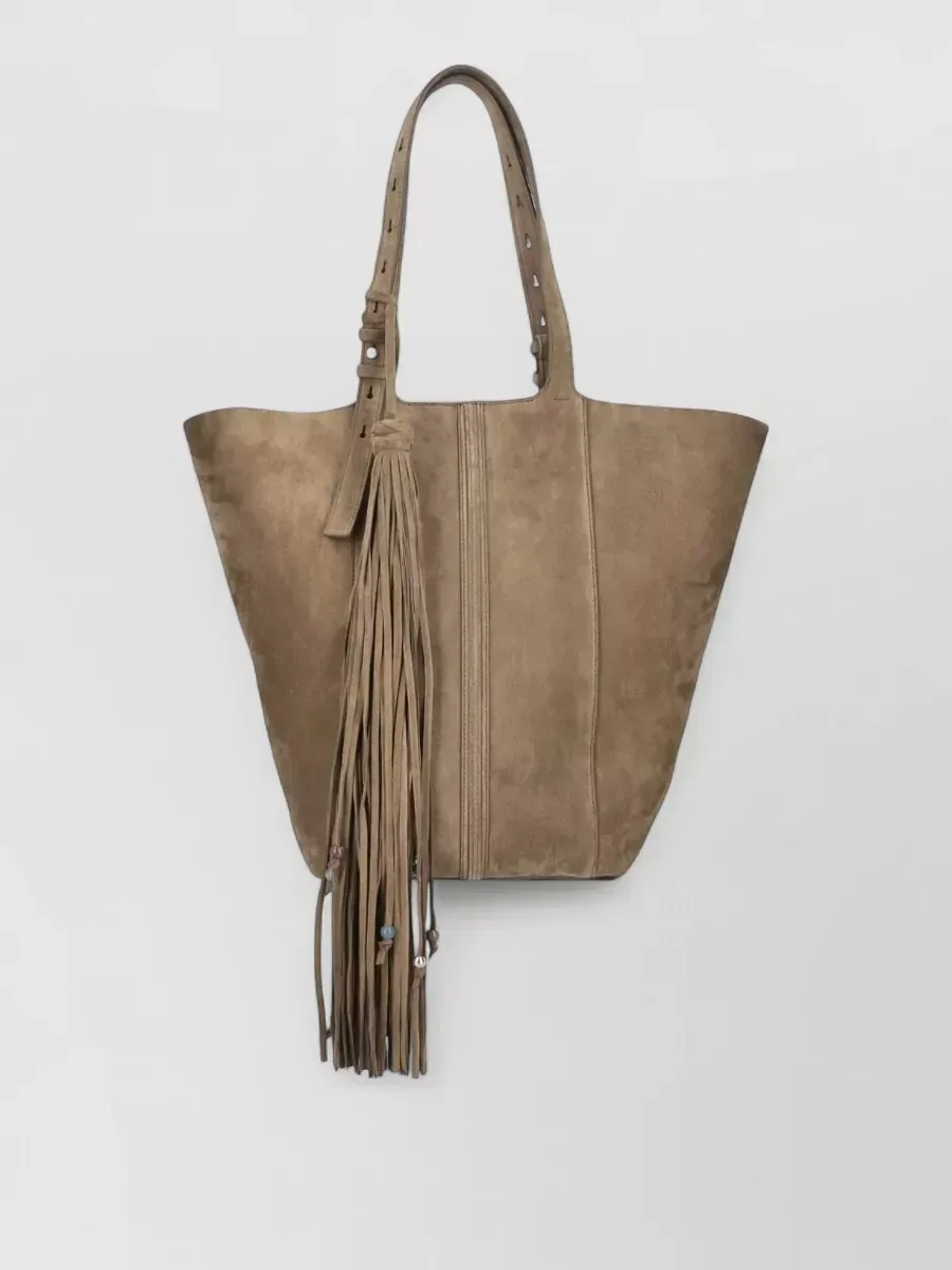 Golden Goose Leather Tote 棕色款,图片1