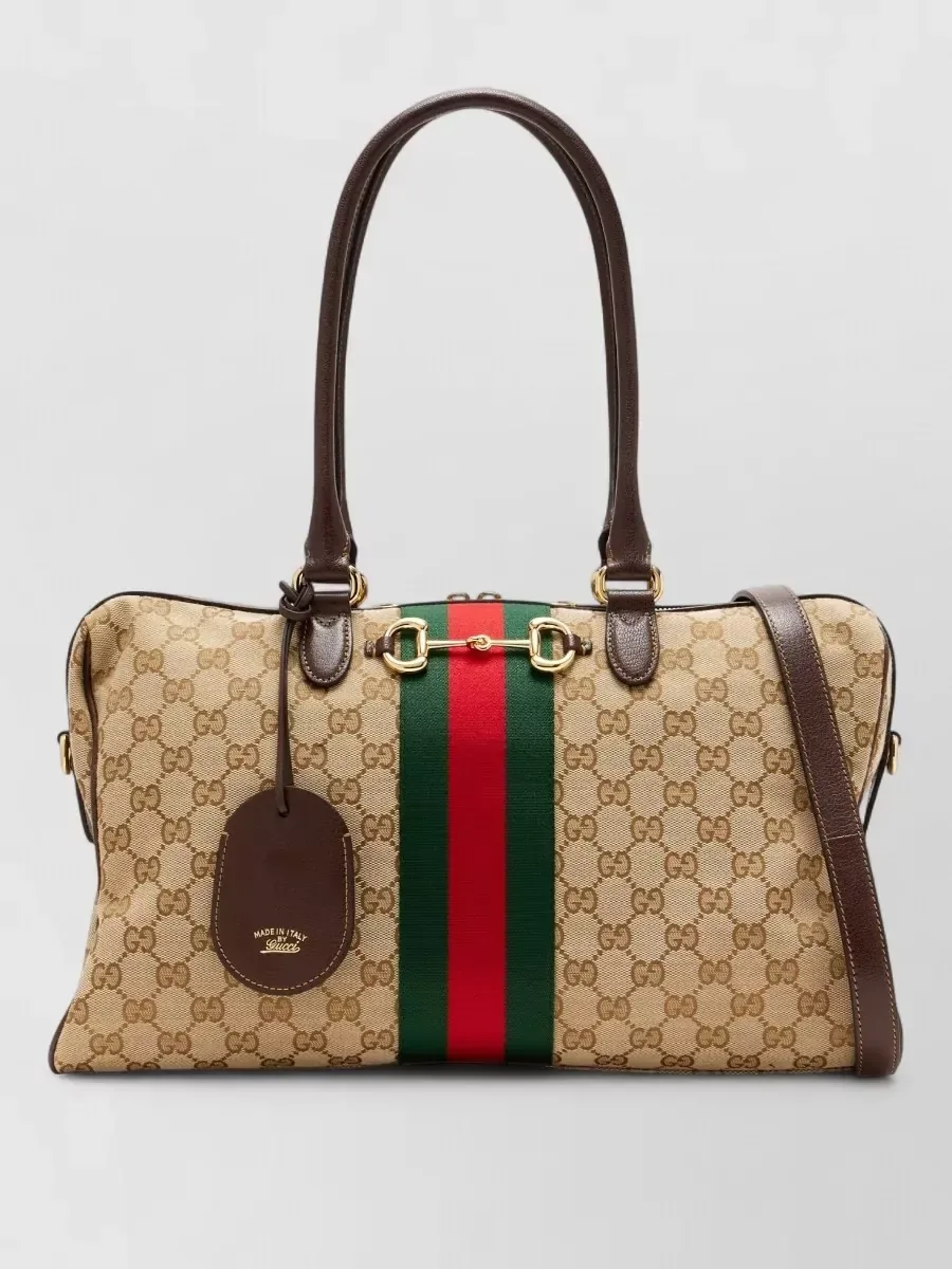 Gucci Large Tote Bag in Brown Signature Fabric