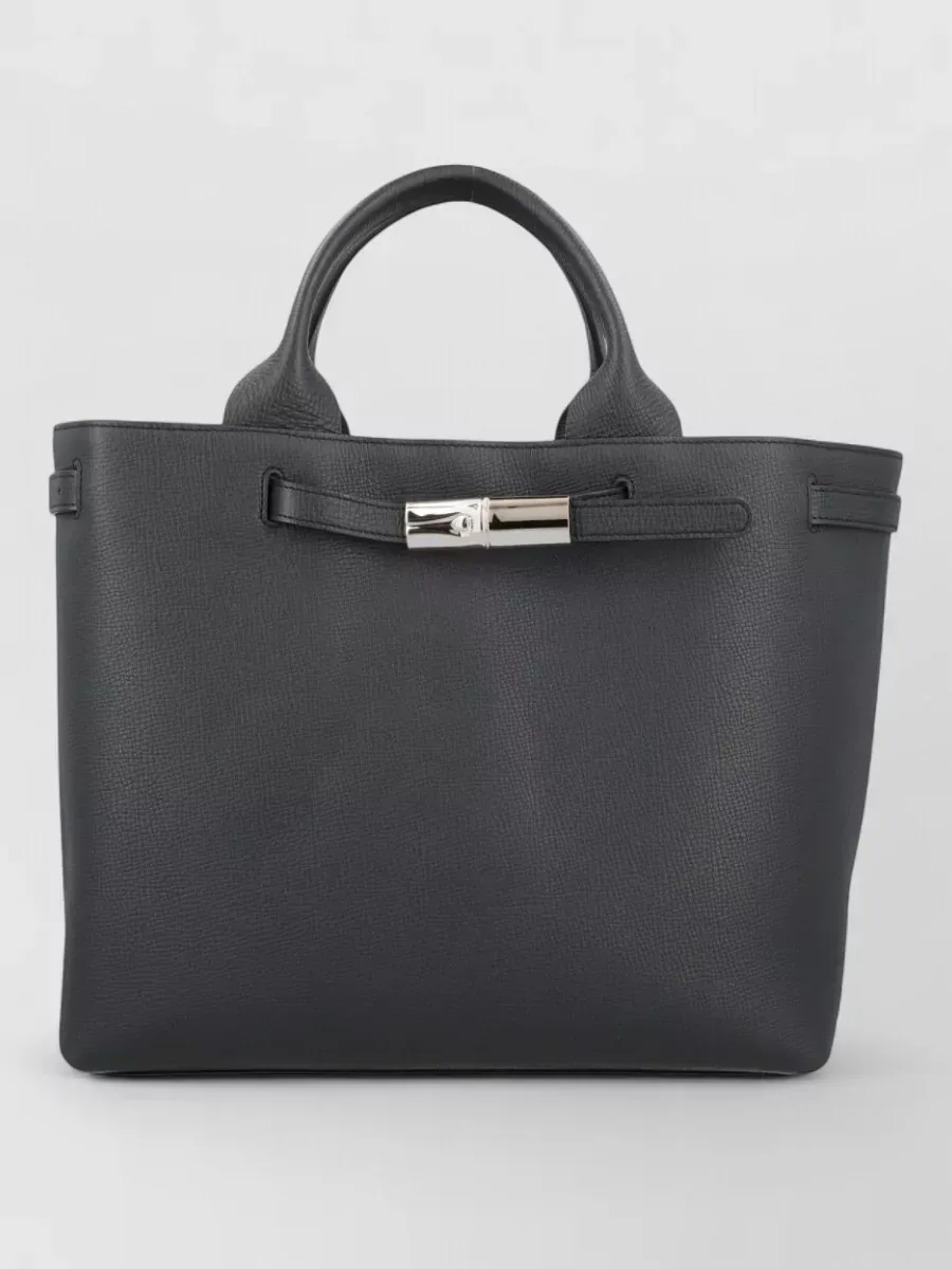 Longchamp Leder Tote Bag in Schwarz, Foto 1