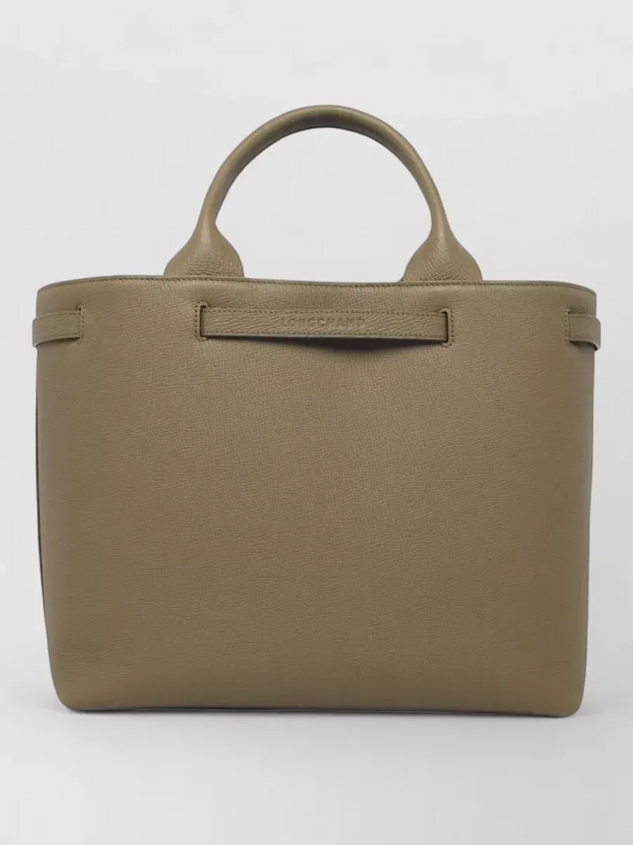Longchamp Leder Tote Bag in Olive, Foto 2