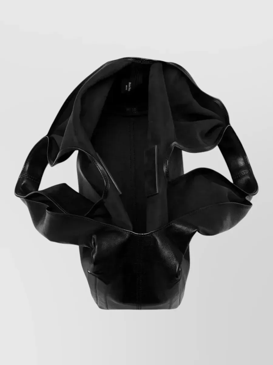Maison Margiela Leder Tote Bag in Schwarz, Foto 4