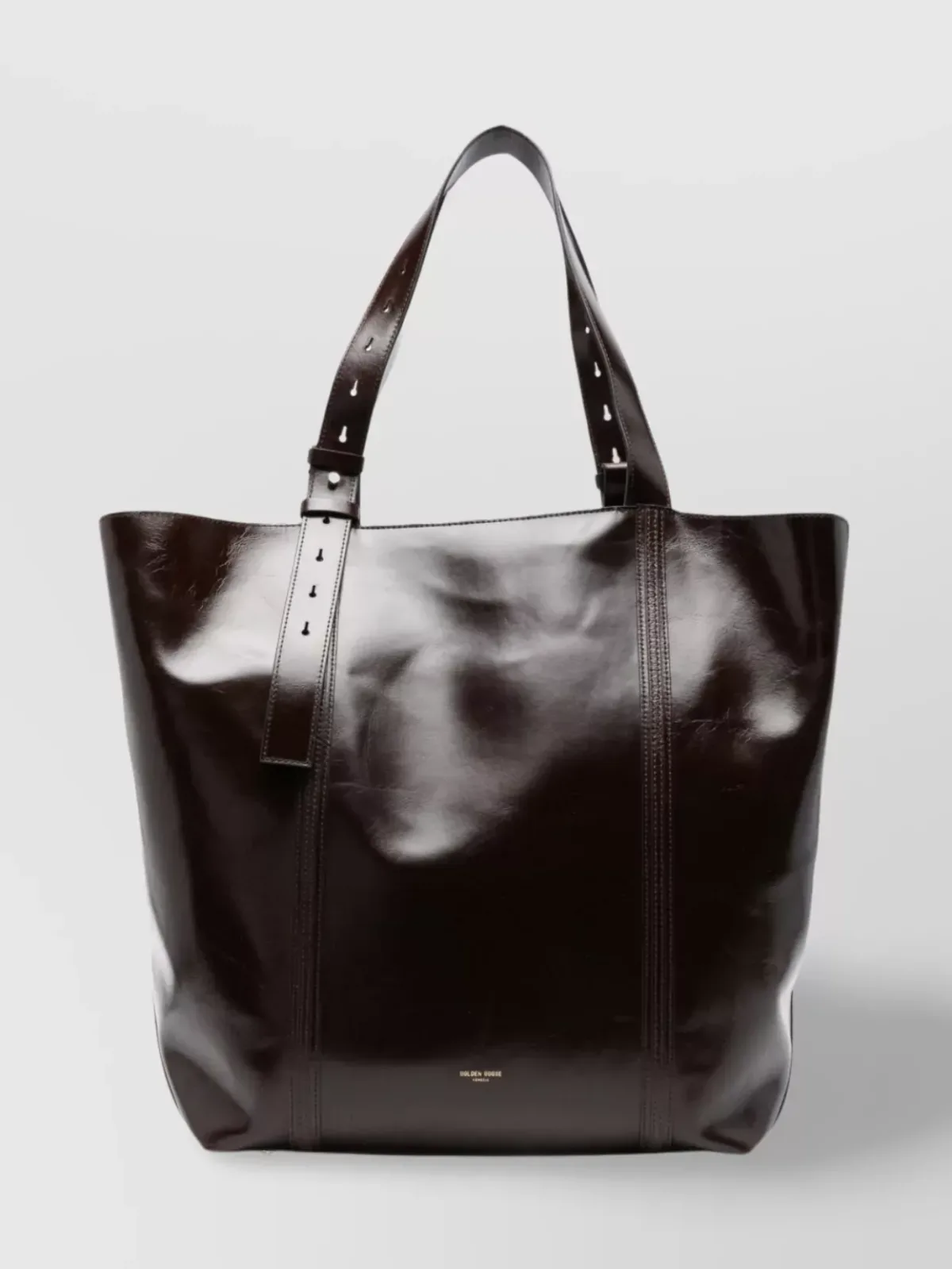 Golden Goose Leather Tote en marrón, foto 1