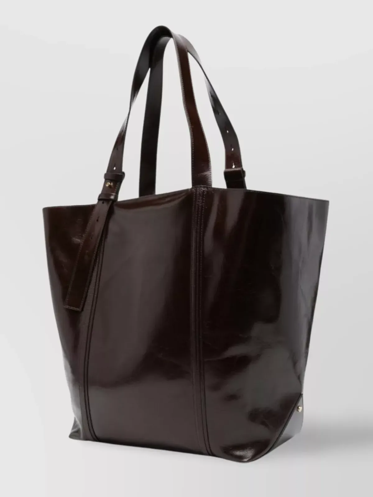 Golden Goose Leather Tote en marrón, foto 2