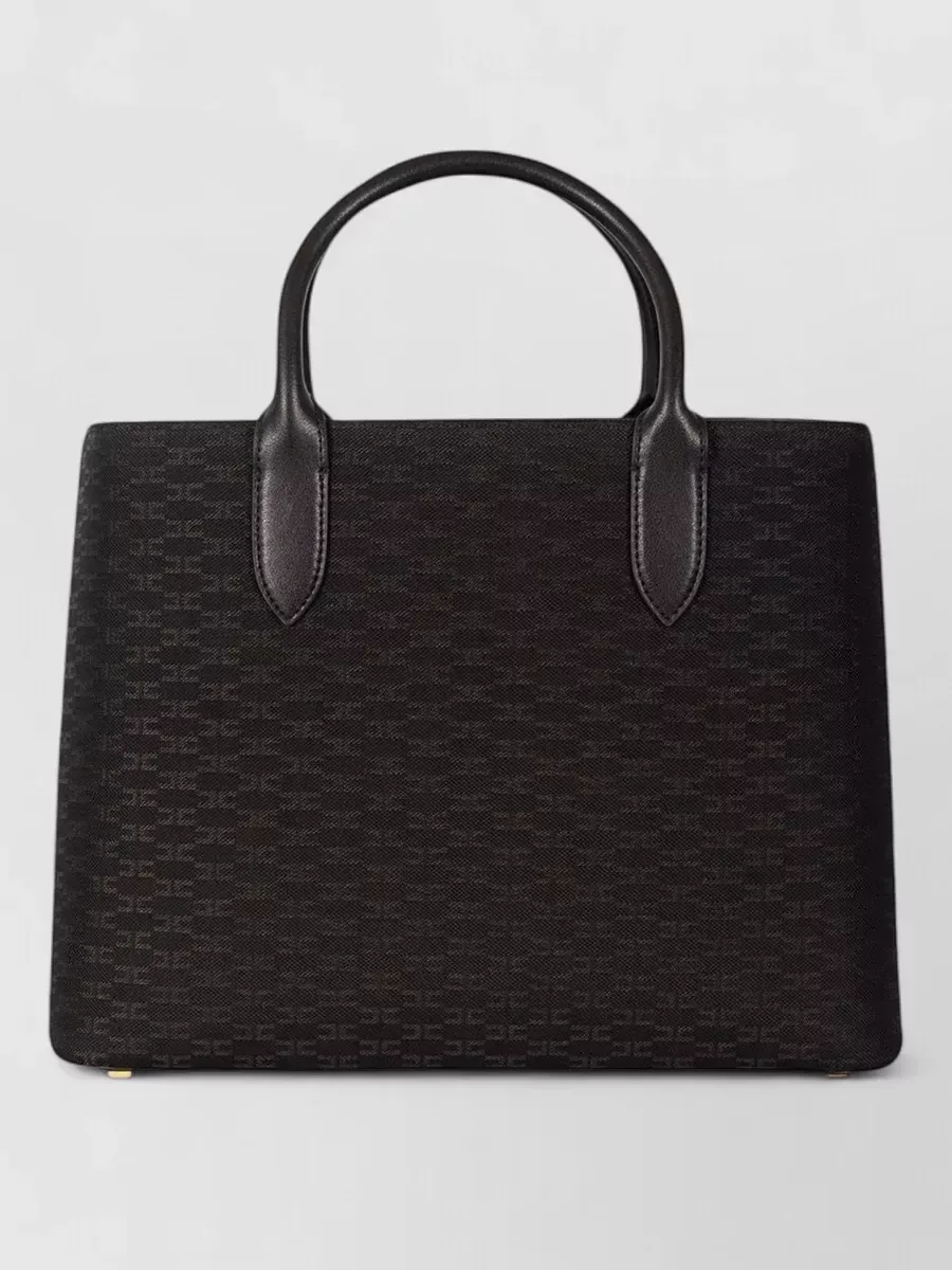 Elisabetta Franchi Monogram Tote in nero, foto 2