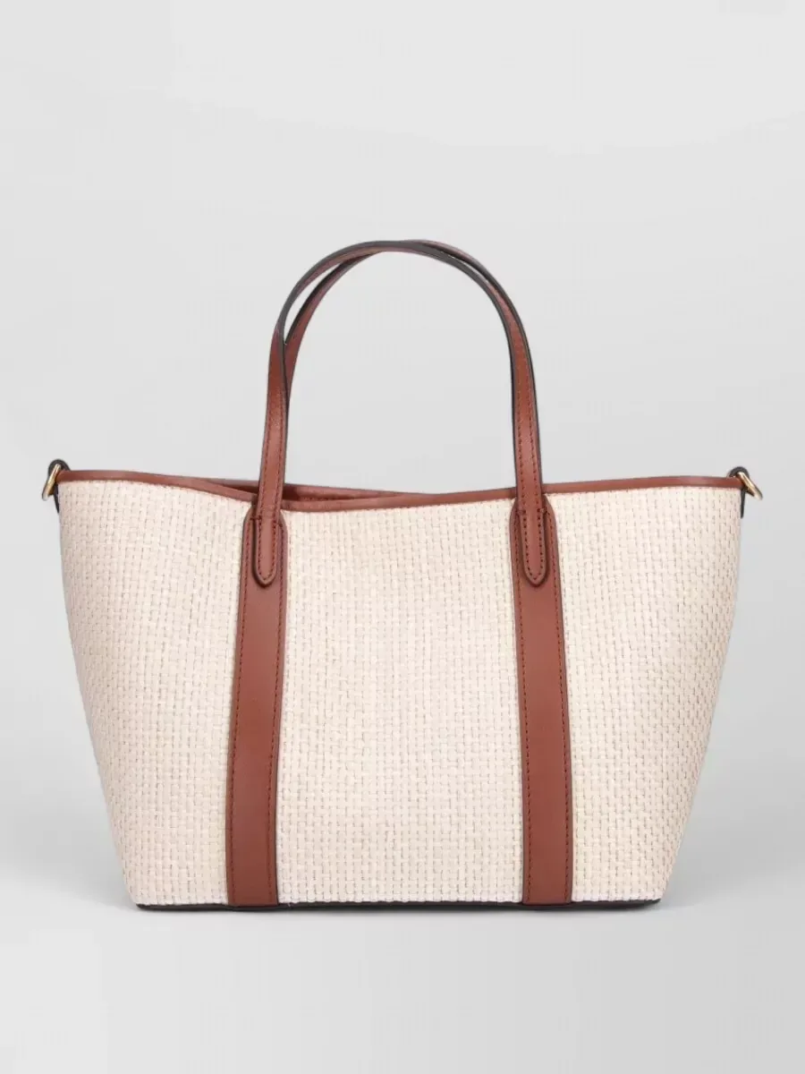 Mulberry Woven Tote Bag in Creme, Foto 2