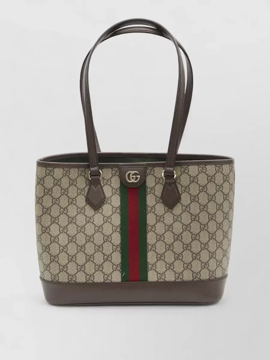Gucci Ophidia Medium Tote Bag in Beige, Foto 1