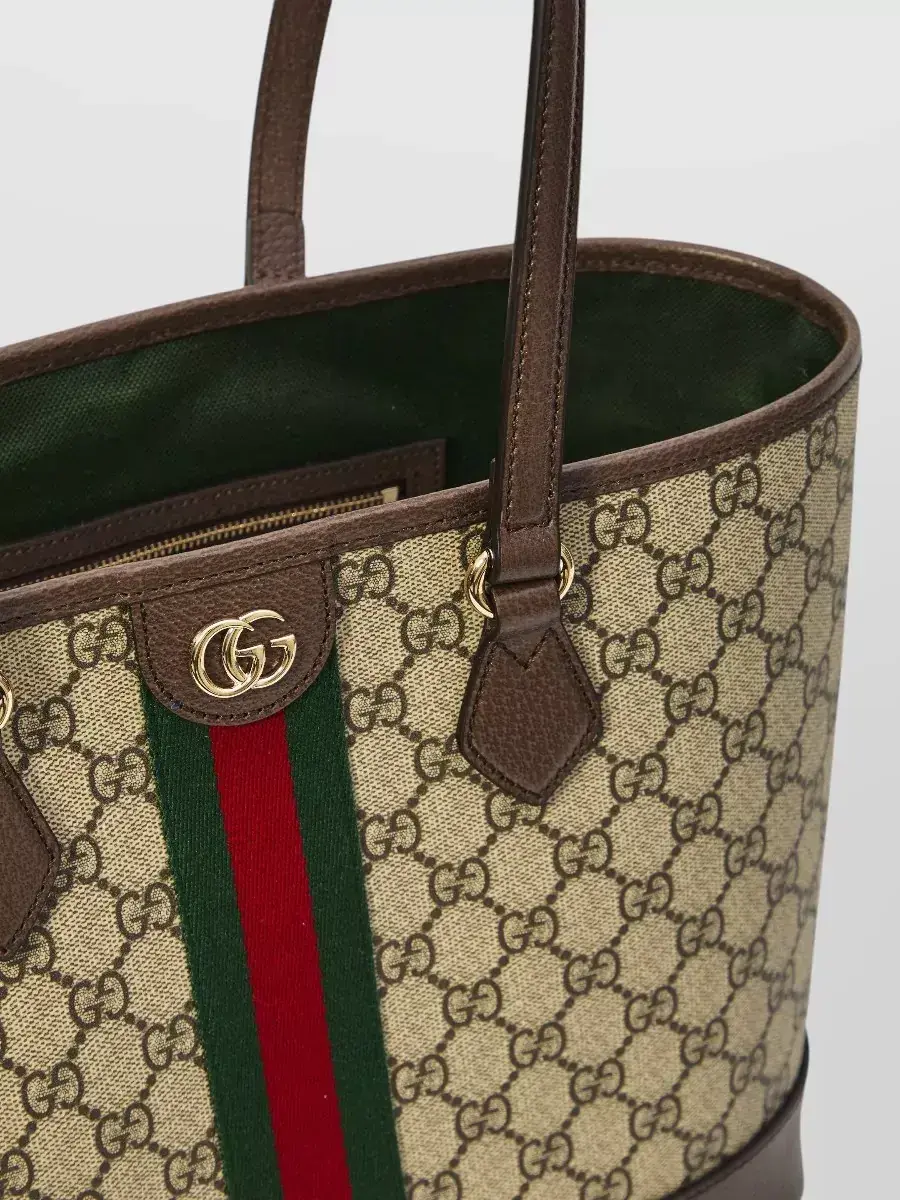 Gucci Ophidia Medium Tote Bag in Beige, Foto 3