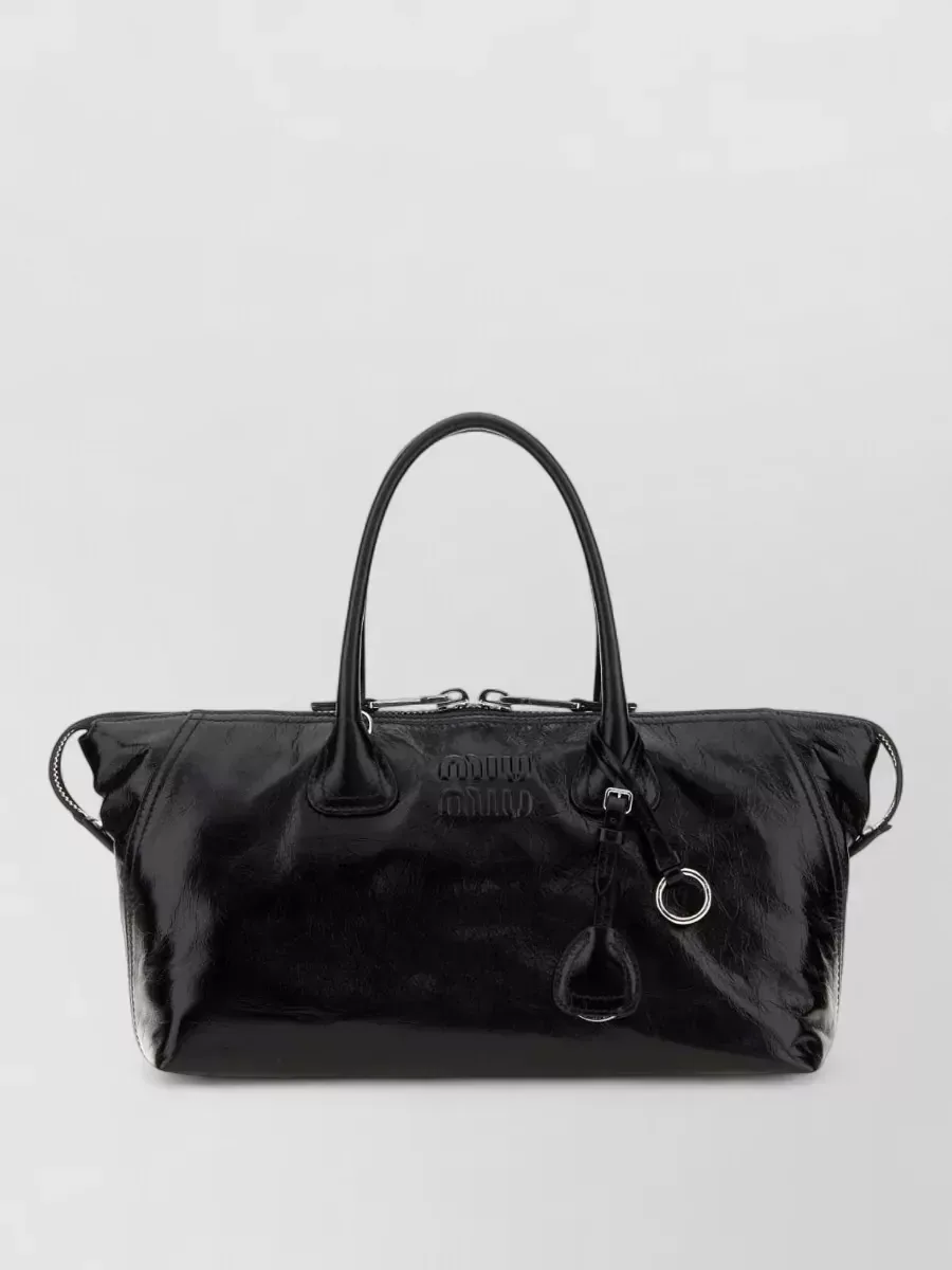 Miu Miu Leather Tote in Black, photo 1