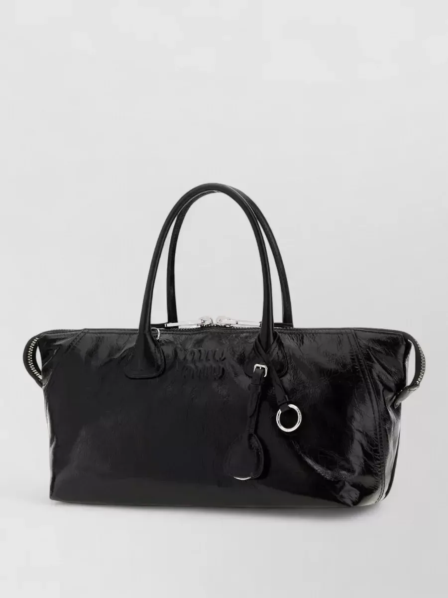 Miu Miu Leather Tote in Black, photo 2
