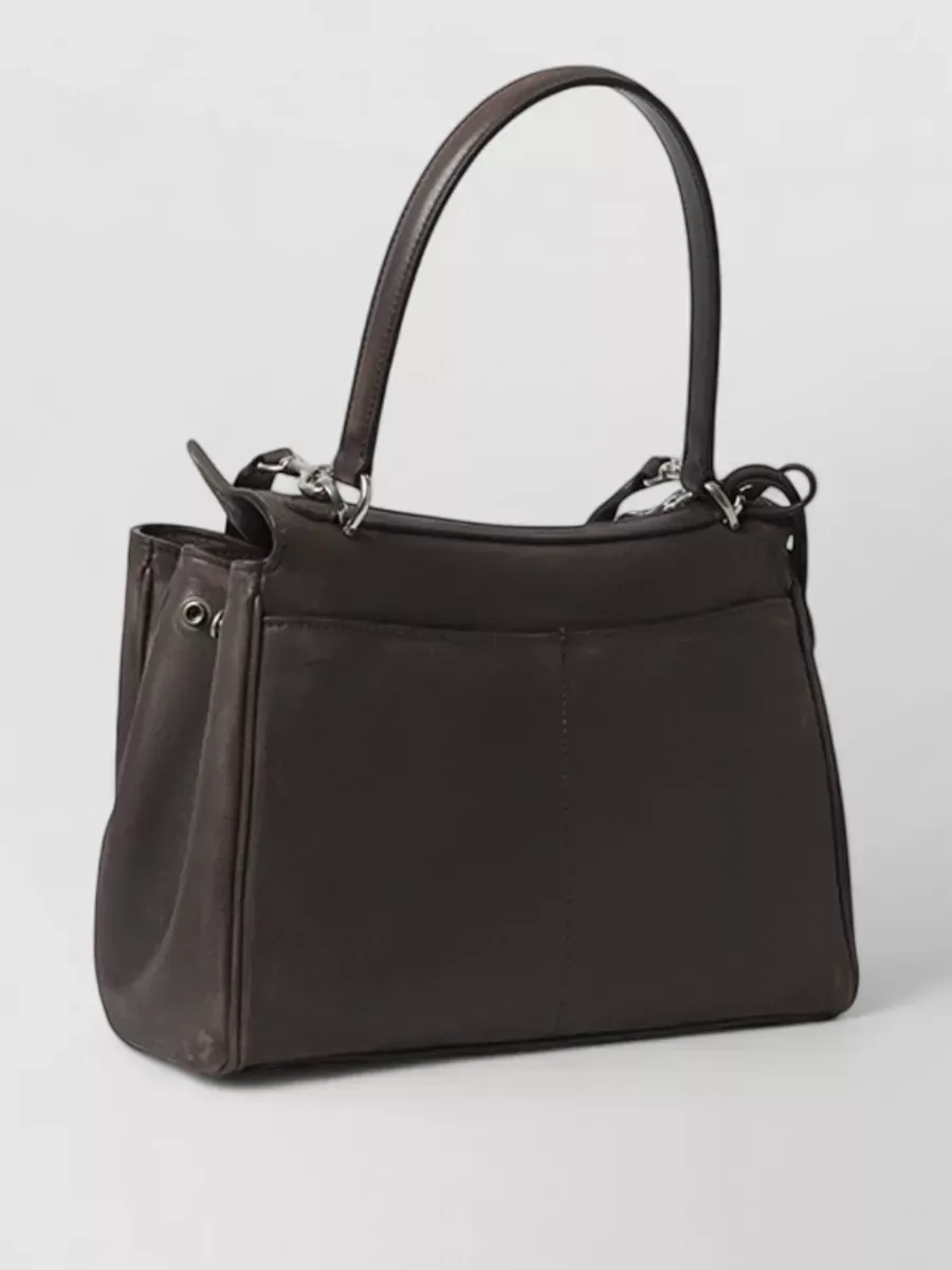 Borsa tote Balenciaga Rodeo Small marrone espresso, foto 2