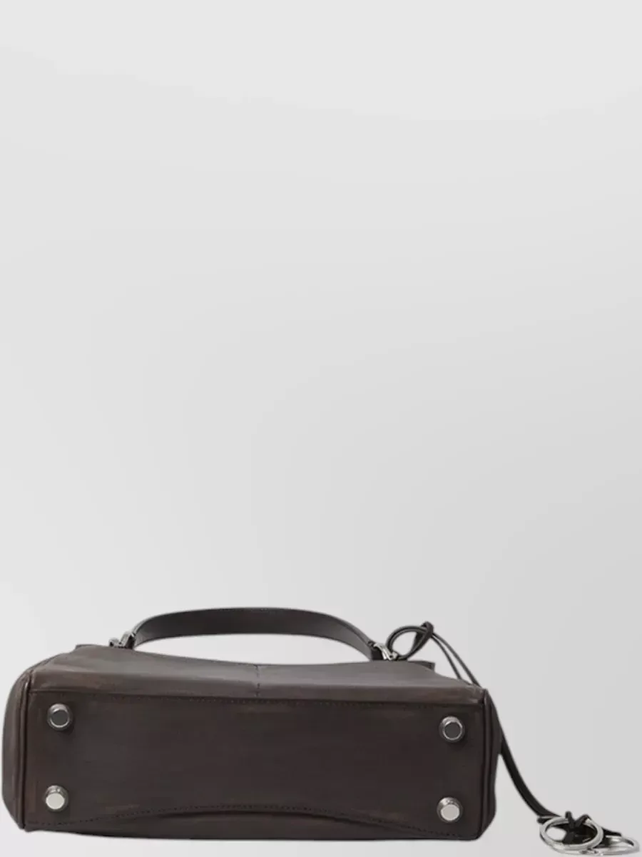 Borsa tote Balenciaga Rodeo Small marrone espresso, foto 4