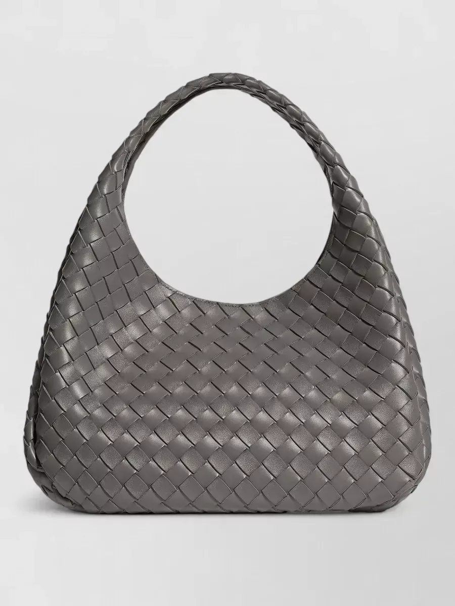 Sac cabas Bottega Veneta Campana Medium en agneau gris basalte, photo 1